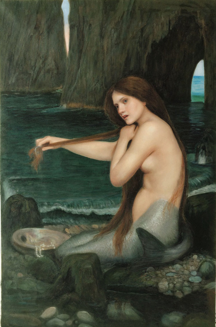 Top Quality A Mermaid Reproduction 60 x 90 cm