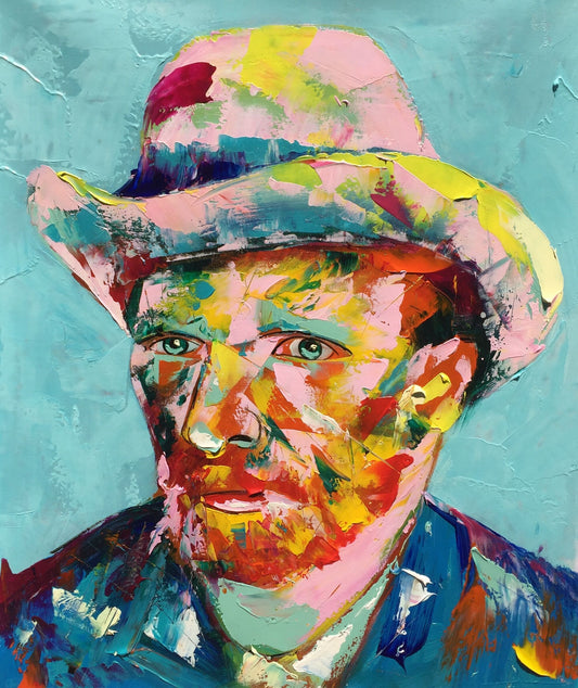 Van Gogh Self Portrait in Francoise Nielly Style